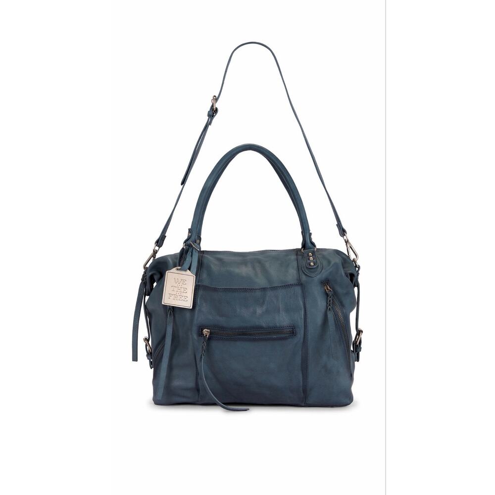 Free People We the Free Emerson tote Stormy Sea nwt Larger size - Picture 2 of 6